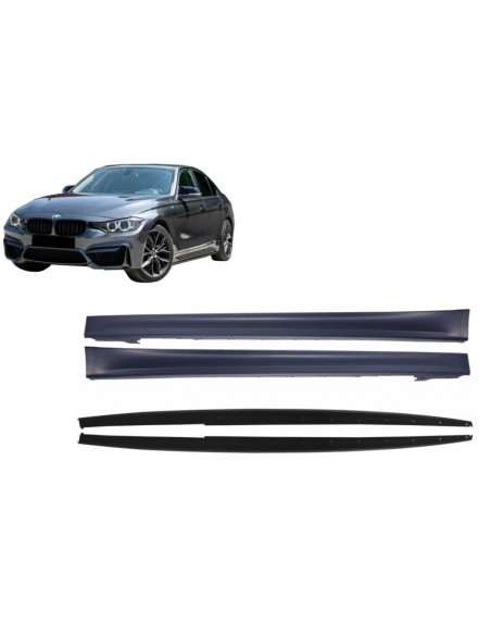 Fianchetti Laterali con Estensioni del Labbro Aggiuntive per BMW 3 Serie F30 F31 Berlina Touring (11-18) M3 Design