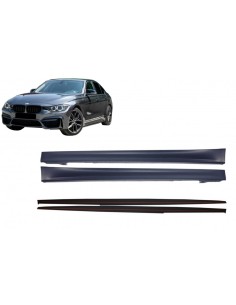 Laterali Gonne con Estensioni Add-on Lip per BMW 3 Serie F30 F31 Berlina Touring (11-18)