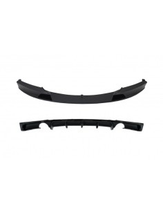 Paraurti Anteriore Spoiler con Diffusore Posteriore per Singola Prestazione Scarico per BMW 3 Serie F30 F31 (11-19) M