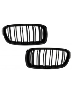 Paraurti con Griglie Centrali e Doppia Uscita del Diffusore Posteriore per Singolo Scarico per BMW 3 Serie F30 F31 (11-19) 2