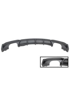Diffusore Posteriore Singolo - Doppio Carbonio dello Sbocco con Punta in Fibra di Carbonio Opaca per BMW 3 Serie F30 F31 (11-up) 2