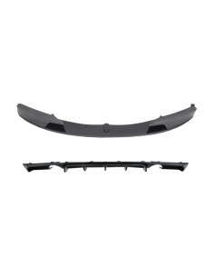 Splitter con Diffusore dello Spoiler del Paraurti per il Singolo Scarico con Pellicola in Carbonio per BMW 3 Serie