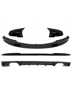 Kit Spoiler Lip Mirror per BMW 3 Serie F30 Sedan (11-19) M Design Edizione Nera