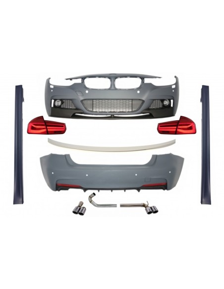 Corredo Completo per la Serie F30 di BMW 3 (11-19) con Luci Girevoli Sequenziali a LED