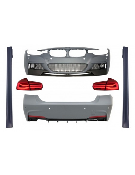 Corredo Completo per la Serie F30 di BMW 3 (11-19) con Luci Girevoli Sequenziali a LED