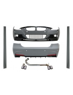 Kit w/ Dual Twin scarico per BMW 3 serie F30 (11-19) e LED luci posteriori sequenziale di svolta EVO CS