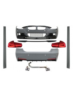 Corredo completo per BMW 3 serie F30 (11-19) con spoiler del tronco e LED luci posteriori dinamiche.