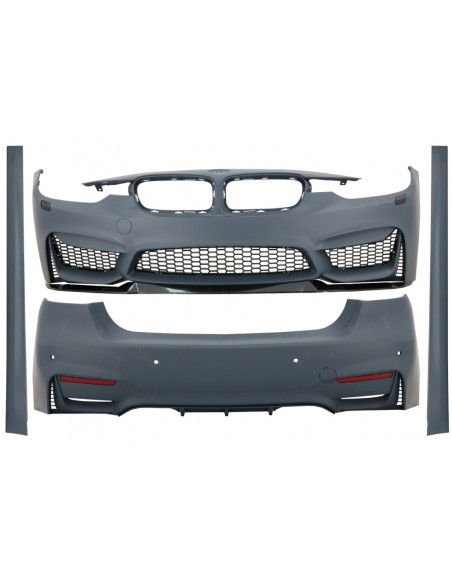 Corredo per BMW 3 serie F30 (11-19) con aspetto M3 CS, senza luci fendinebbia.