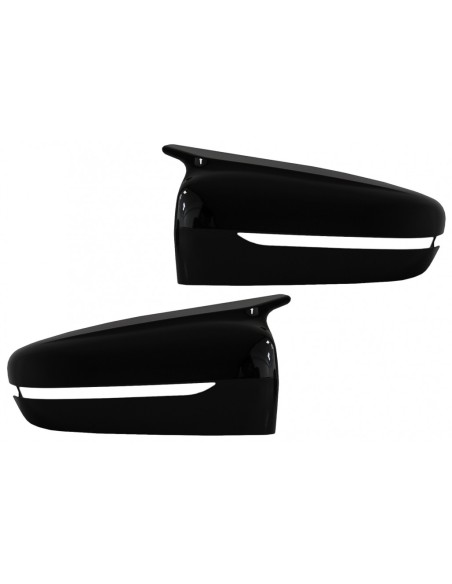 Coperture dello specchio per BMW Serie 3 G G21 G28 (17-up) in Piano Nero M Sport Design per guida a sinistra (LHD).