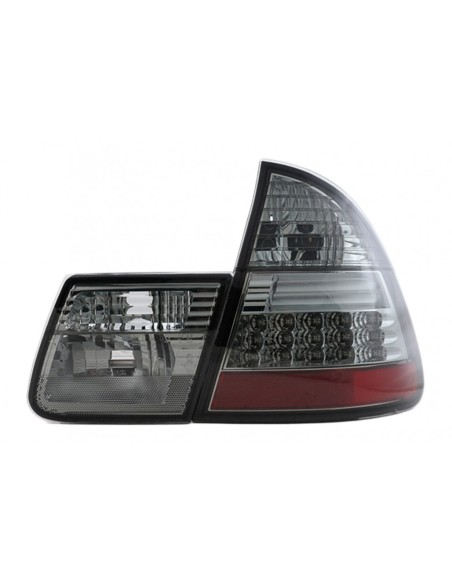 Fanali posteriori a LED per BMW Serie 3 E46 Touring (1999-05) in Fumo.