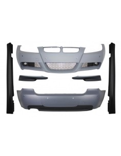 Corredo con spoiler anteriore degli splitter del paraurti per BMW 3 serie Touring E91 LCI (08-11