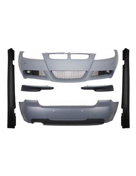Corredo con spoiler anteriore degli splitter del paraurti per BMW 3 serie Touring E91 LCI (08-11