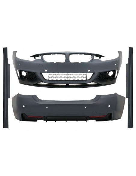 Kit completo per BMW Serie 4 F32 F33 (13-19) in design M4 per Coupé e Cabrio con scarico M-Power cromato