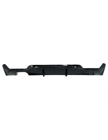 Paraurti posteriore diffusore BMW 4 serie F32 F33 F36 (13-) Coupé Cabrio Uscita Singola Piano Nero