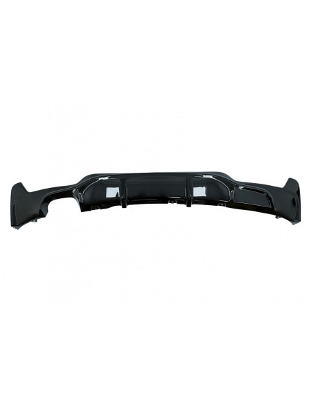 Paraurti posteriore diffusore BMW 4 serie F32 F33 F36 (13-) Coupé Cabrio Uscita Singola Piano Nero