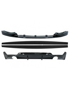 Paraurti anteriore BMW 4 serie F32 F33 F36 Coupé Cabrio Grand Coupe (13-19) w/ laterali gonne estensioni labbro