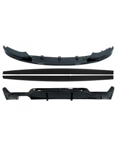 Paraurti anteriore BMW 4 serie F32 F33 F36 Coupé Cabrio Grand Coupe (13-19) w/ laterali gonne estensioni labbro