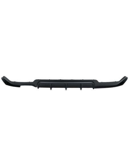 Paraurti posteriore diffusore per BMW 4 serie F32 F33 F36 (13-19) Coupé Cabrio M Design sinistra doppia uscita nero