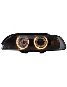Angelo Occhi Fari per BMW 5 Serie E39 (1995-00) Nero 2