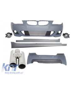 Kit M-Technik per BMW E60 (5 serie) (03-10) w/ ACS-look silenziatore di scarico