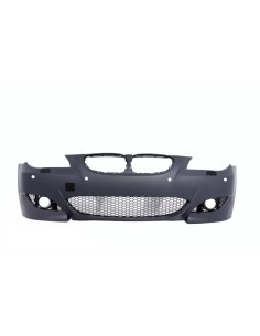 Paraurti anteriore per BMW 5 serie E60 E61 (03-07) M5 Design w/ Griglie centrali Doppia striscia Piano Nero 2