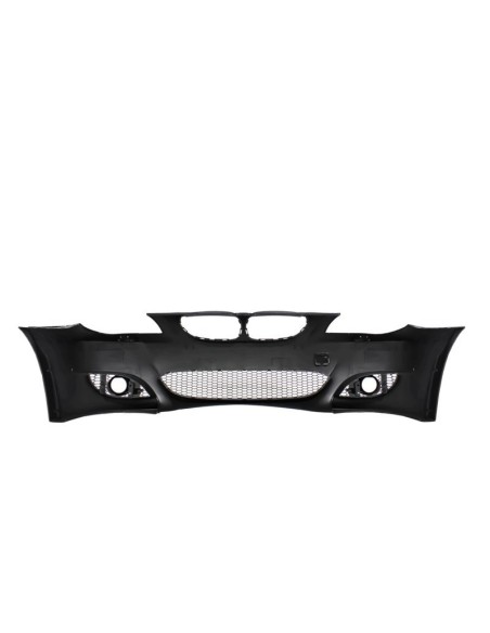 Paraurti anteriore per BMW 5 serie E60 E61 (03-07) M5 Design w/ Griglie centrali Doppia striscia Piano Nero