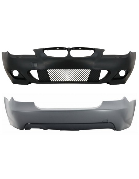 Paraurti anteriore w/ out nebbia luci e paraurti posteriore per BMW 5 Serie E60 (03-10) M-Technik Design