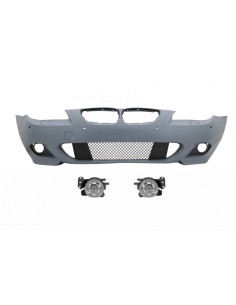 Paraurti anteriore w/ PDC 18mm per BMW 5 serie E60 E61 LCI (07-10) e proiettori fendinebbia M-Technik Design