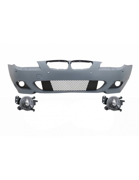 Paraurti anteriore w/ PDC 18 mm per BMW 5 serie LCI E60 E61 (07-10) e proiettori fendinebbia M-Technik Design