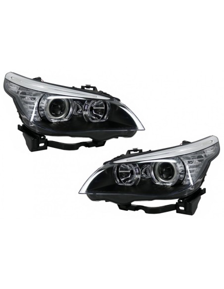 LED Dayline Angel Eyes fari per BMW 5 Serie E60 E61 (03-07) LCI Look