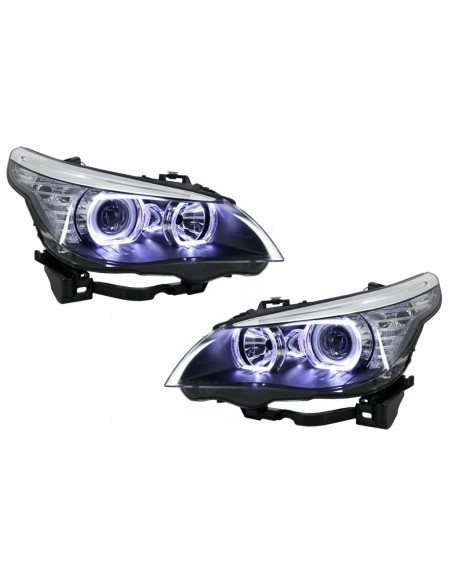LED Dayline Angel Eyes fari per BMW 5 Serie E60 E61 (03-07) LCI Look