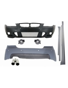 Corredo M-Technik per la serie 03-07 del silenziatore di scarico di BMW E60 5 w/PDC 24mm punta il lato sinistro