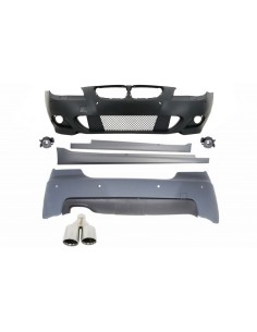 Kit M-Technik per BMW E60 5 serie (03-07) w/ PDC 24mm + scarico M-Power sinistra