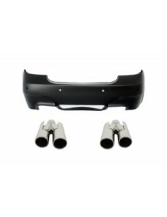 Paraurti posteriore per BMW 5 Serie E60 (03-07) M5 Design w/ scarico Marmitta Suggerimenti e Trunk Spoiler 2