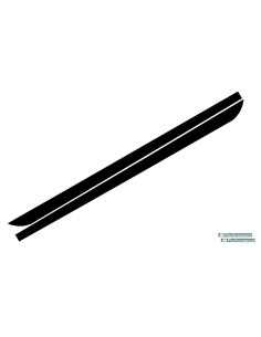 Le gonne laterali aggiungono il nero opaco delle estensioni del labbro w/decals per BMW F10 F11 5 serie (11-Up) 2