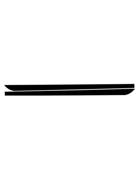 Le gonne laterali aggiungono il nero opaco delle estensioni del labbro w/decals per BMW F10 F11 5 serie (11-Up)
