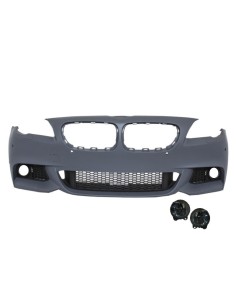 Paraurti anteriore per BMW F10 F11 Serie 5 (11-14) M-Technik Design w/ Smoke Fog Lamps