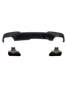 Diffusore dell'aria dello sbocco edizione nera brillante w/silenziatore di scarico capovolge il quadrato BMW