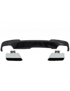 Diffusore dell'aria dello sbocco edizione nera brillante w/capovolge il quadrato BMW F10 F11 11-17 di sport M-Teck 550i V8 LCI