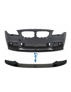 paraurti anteriore per BMW 5 serie F10 F11 Sedan Touring (11-17) Nero opaco