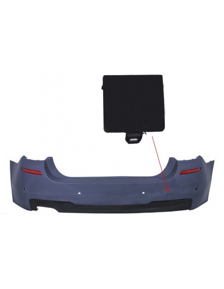 Gancio di traino copertura paraurti posteriore per BMW 5 serie F10 (11-up) M-tech Design