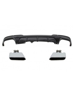 Doppio diffusore dell'aria dello sbocco per BMW 5 serie F10 F11 (11-17) w/punte del silenziatore di scarico