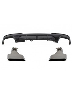 Doppio diffusore dell'aria dello sbocco per BMW 5 serie F10 F11 (11-17) w/punte del silenziatore di scarico