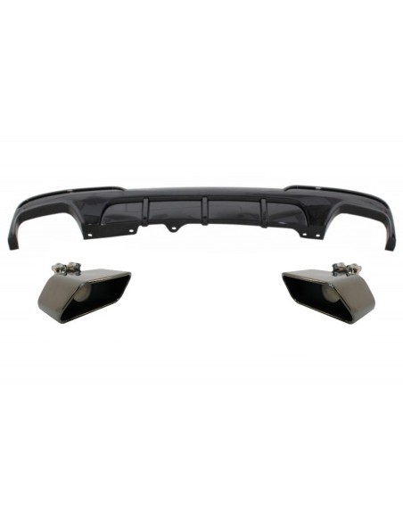 Doppio diffusore dell'aria dello sbocco per BMW 5 serie F10 F11 (11-17) w/punte del silenziatore di scarico