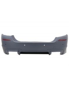 Paraurti posteriore per BMW 5 Serie F10 (11-17) w/ Laterali Gonne e Dual Twin scarico Suggerimenti Fibra di carbonio M5 Design 2
