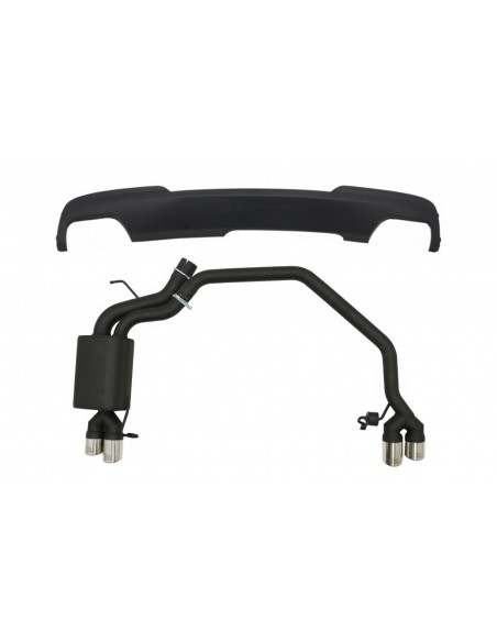 Doppio tubo di scarico del diffusore w/sistema di scarico per BMW 5 serie F10 (11-16) 102-433-70RS