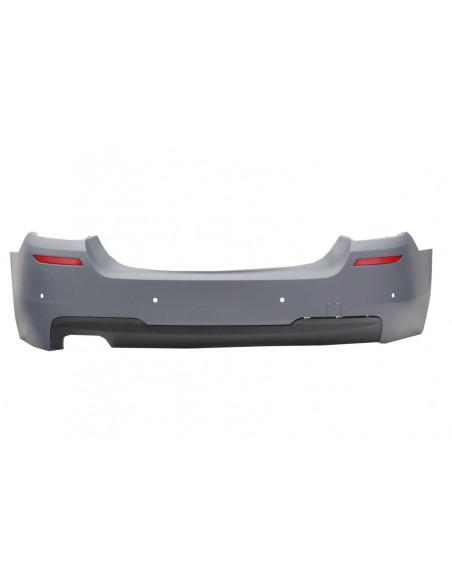 Paraurti posteriore w/ doppia uscita diffusore d'aria e scarico cromo per BMW 5 Serie F10 (11-17)