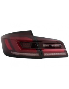 Full LED Bar luci posteriori per BMW 5 serie F10 (11-17) Rosso fumo dinamico segnale di svolta sequenziale 2