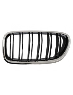 Griglie renali centrali per BMW Serie 5 F10 F11 (10-17) Cornice cromata Piano Nero Doppia Striscia 2