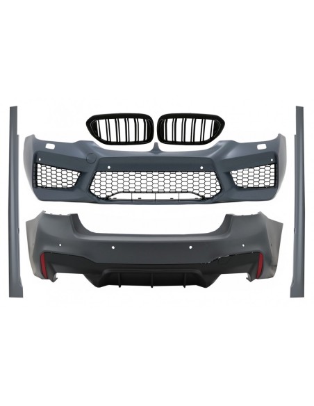 Corredo completo per BMW Serie 5 G30 (17-19) M5 con doppia striscia centrale della griglia del rene M